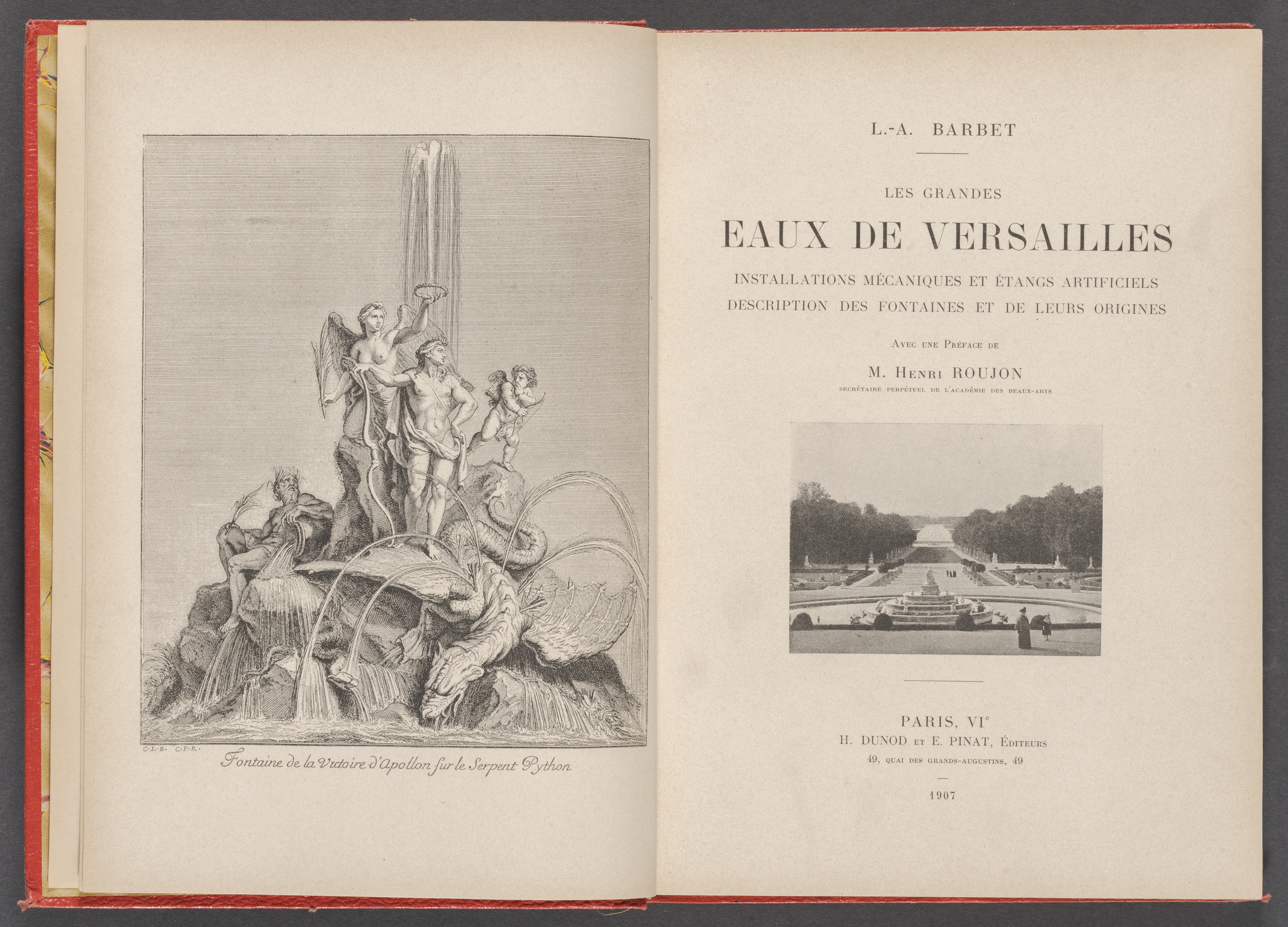 Liste d'ouvrages sur les travaux hydrauliques de Versailles