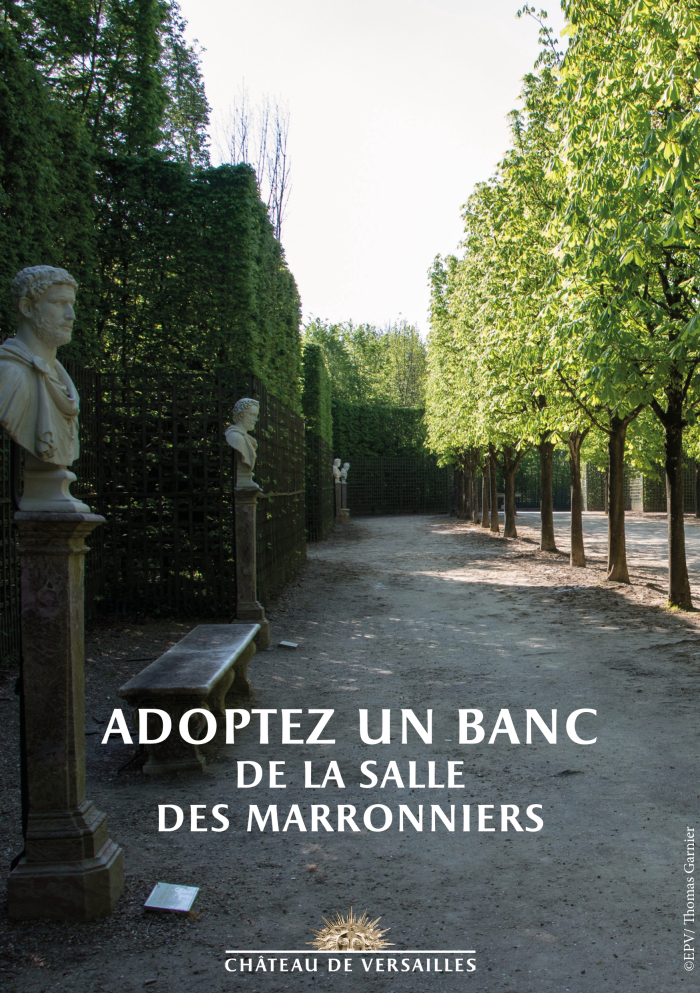 Adoption d'un banc en marbre de la Salle des marronniers
