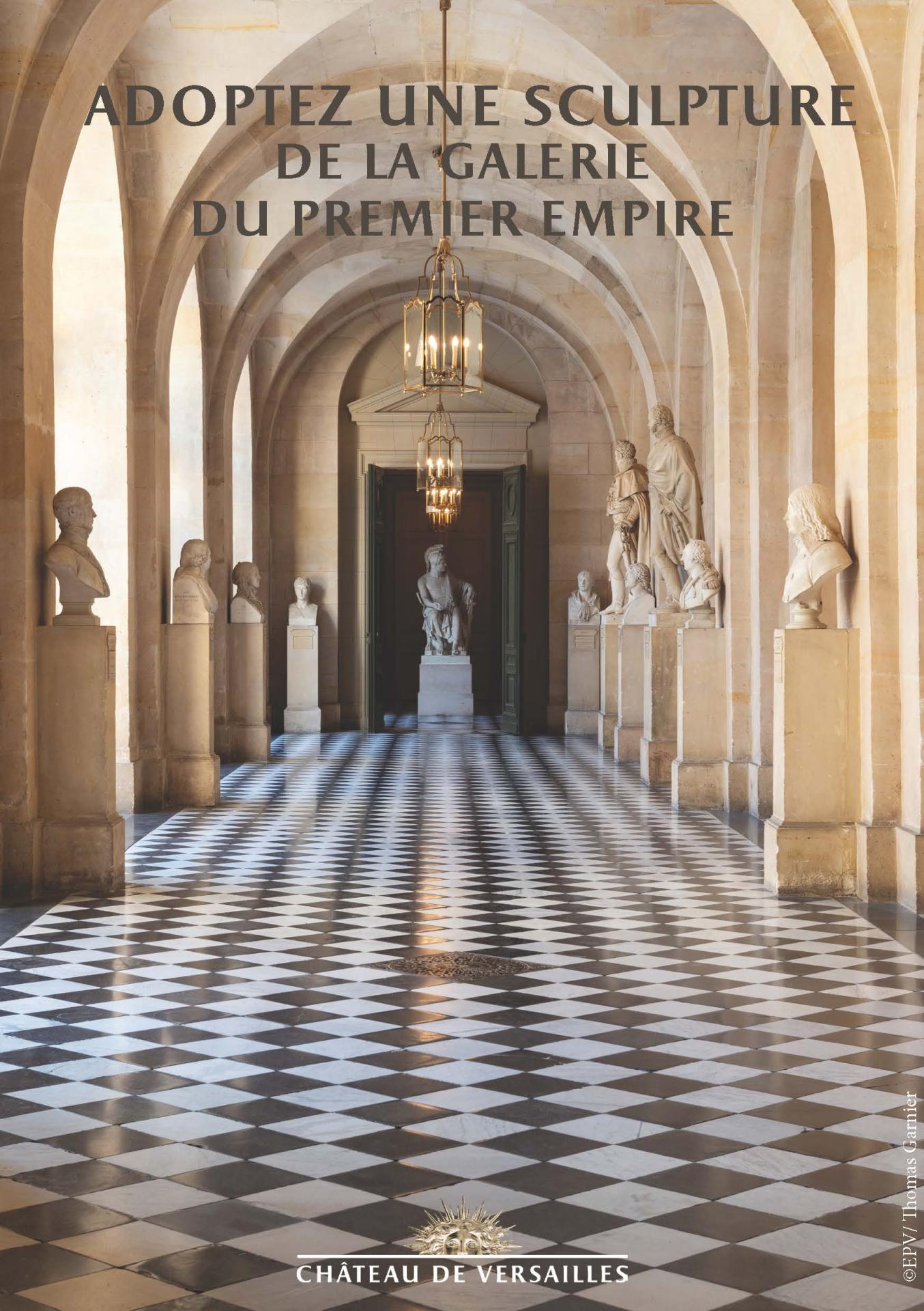 Restauration des sculptures de la galerie du Premier Empire