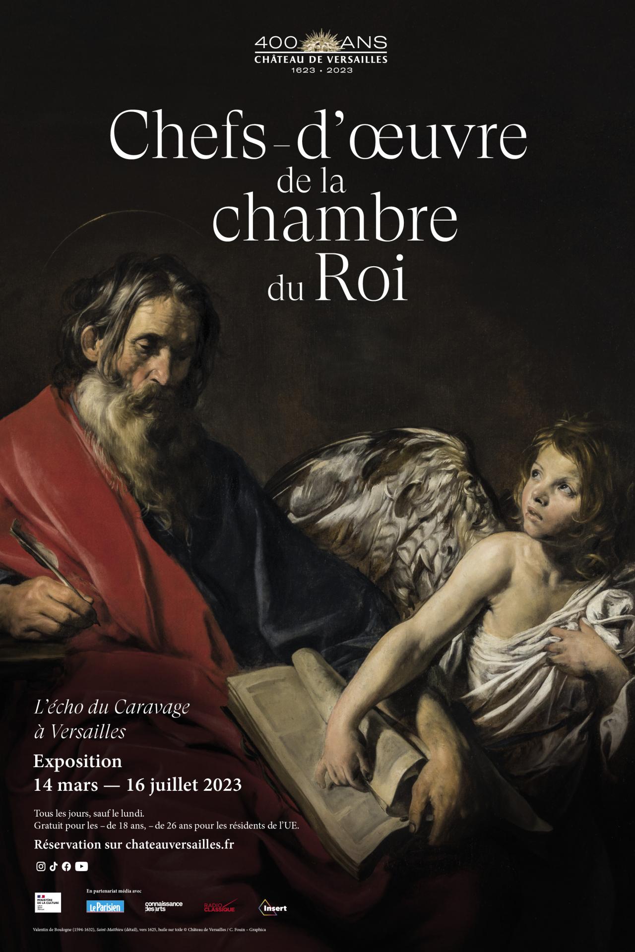 Exposition : « Chefs-d'œuvre de la chambre du Roi, l'écho du Caravage à Versailles »