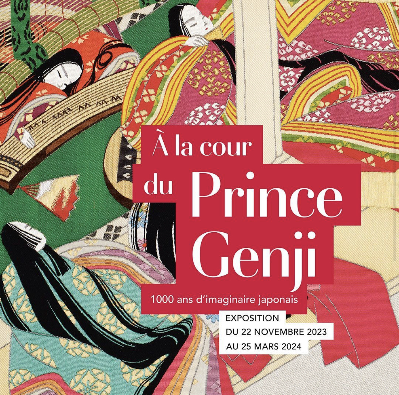 Visite de l'exposition "A la Cour du Prince Genji" au musée Guimet